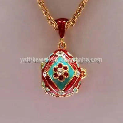 Русский эмаль яйцо подвеска, яйцо фаберже цена оптовая продажа