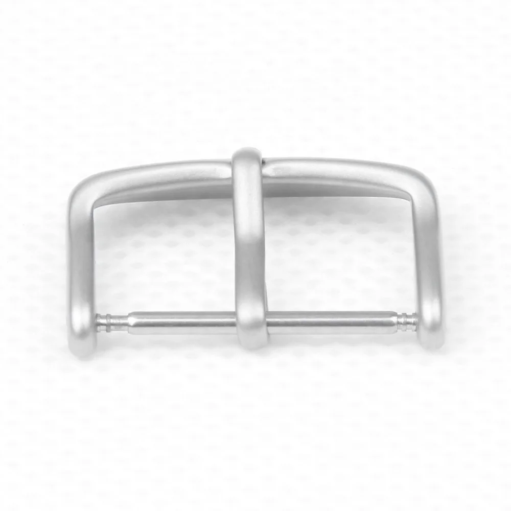 Matte Stainless Steel Buckle Silver  Buckle Watch Parts Watch Buckle in 18mm 20mm 22mm