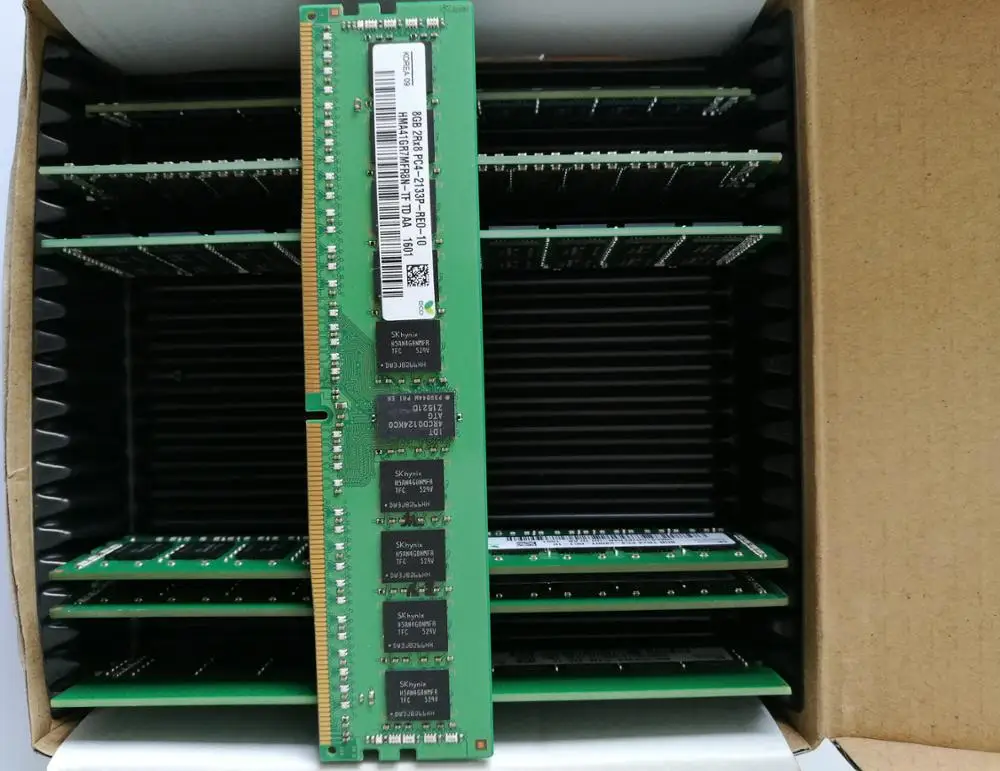 HMA41GR7MFR8N-TF лицевая сторона 8 Гб (1X8GB) 2133 МГц PC4-17000 CL15 двухранговая ECC REGISTERED 1,2 V DDR4 SDRAM (синхронное динамическое ОЗУ 288-PIN RDIMM памяти HYNIX модуль SY