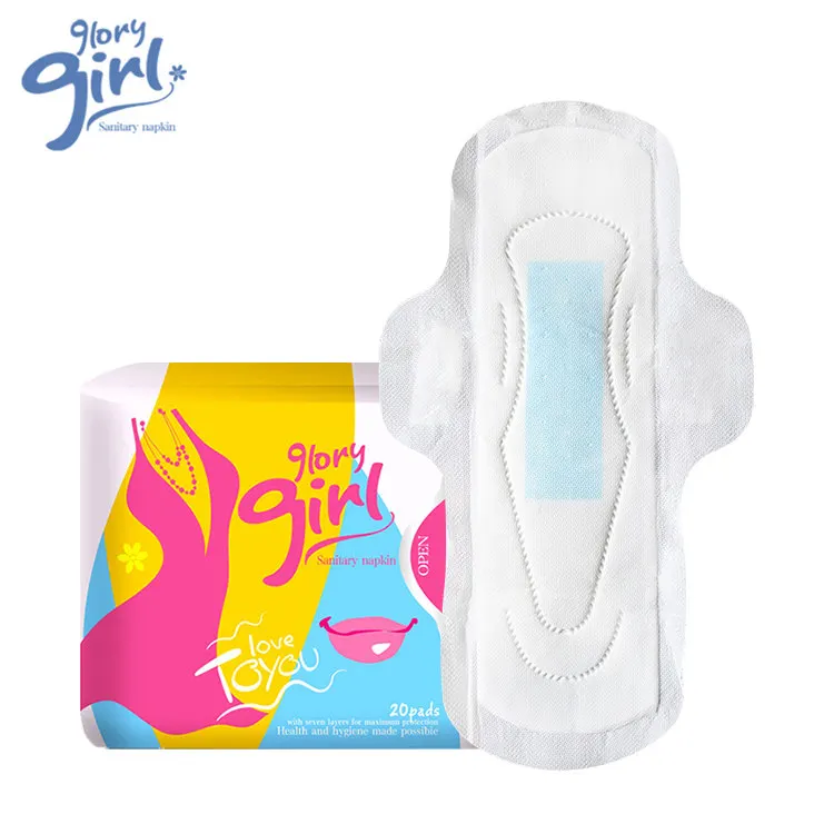 Best Selling High Quality Cheap Non Woven Fabric Sanitary Napkin 280mm Disposable Cotton Lady Pad