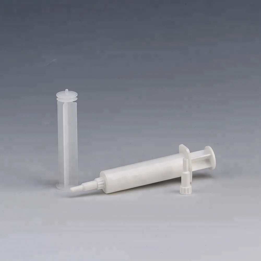 long tip 10ml plastic medical ointment syringe sample free injector with cap for packaging injection cow masititis medicine
