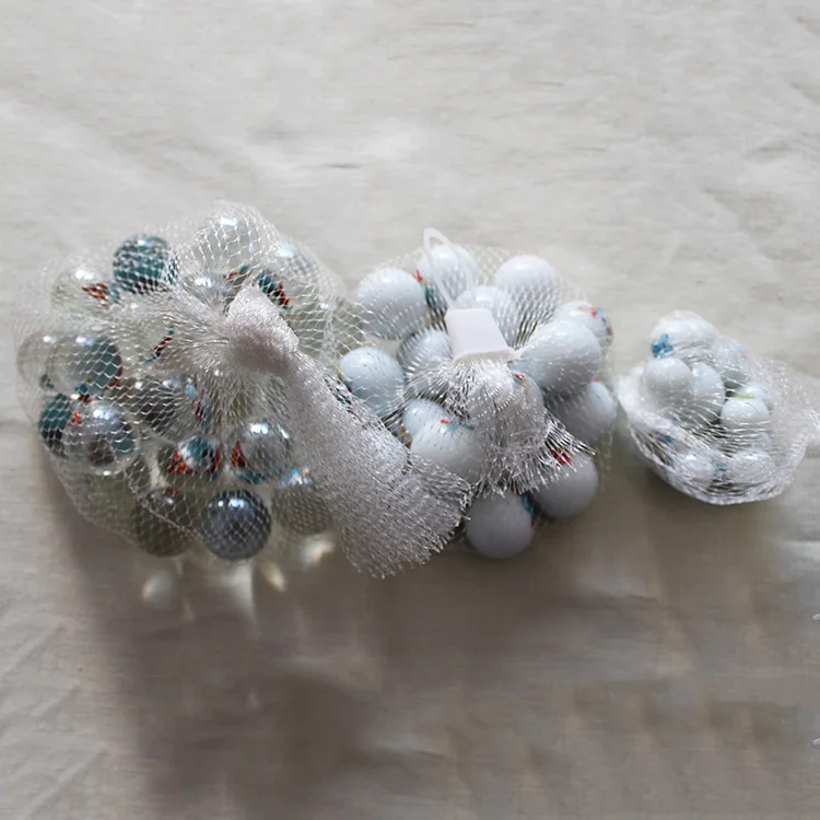 Wholesale custom printed playing glass marbles toy