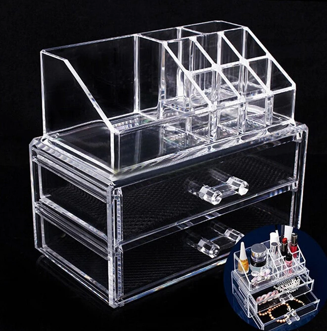 Прозрачный акриловый косметический дисплей окно