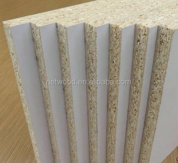 melamine paper coated particle board /laminated particle board/18mm white color chipboard