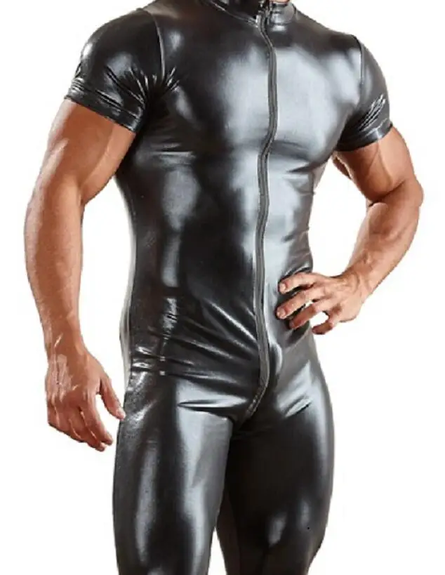 
zentai full body suit vinyl leather mens latex catsuitcatsuit for men  (60808344834)