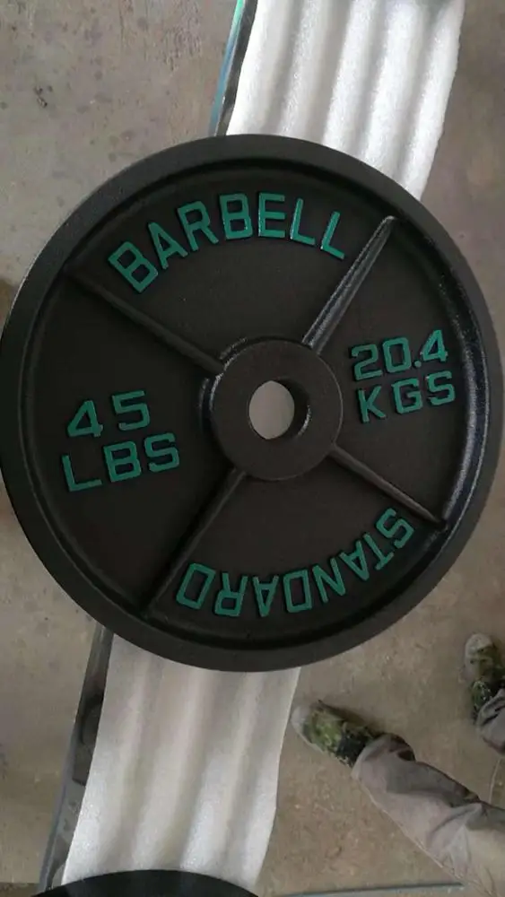 new products colorful gym cast iron weight plate