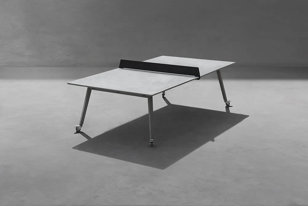 Bentu Zhong movable UHPC concrete table outdoor garden or public table tennis pingpong table