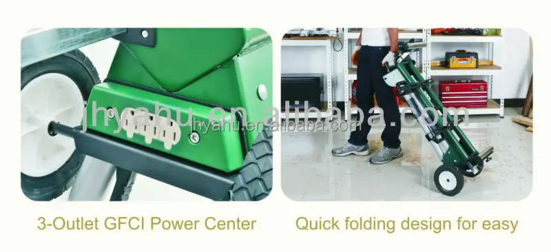 Portable Miter Saw Stand,Mulit-function Saw Stand Moveable With 3 outlet GFCI