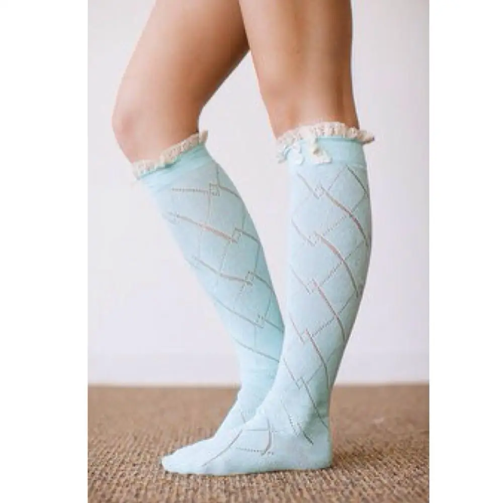 2019 Crochet Knitted Lace Trim warm winter fashion women Boot Socks