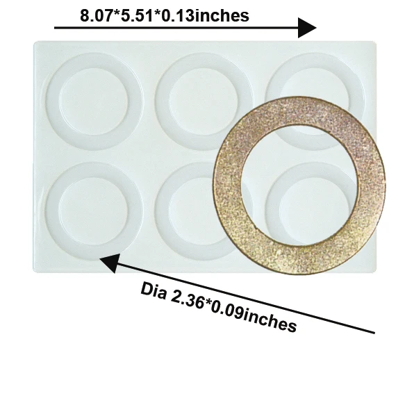 round shape Chocolate Fondant Gum Pasta Silicone Mold