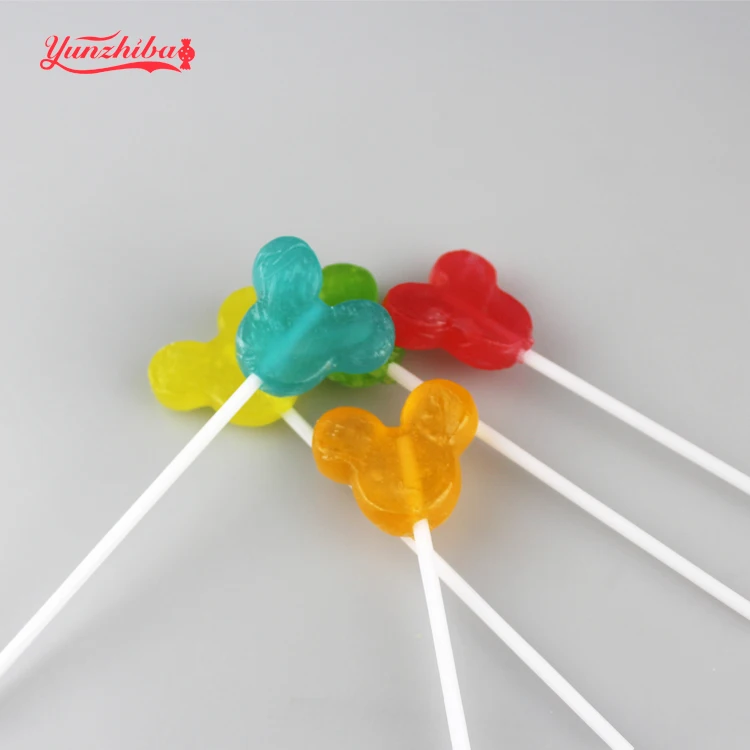 Manufacturer Direct Sale 12g Micky Shaped Lollipops In Hard Candies
