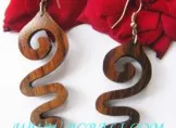 Free Shipping Wholesale Lot Natural Wooden Earrings 110 pairs