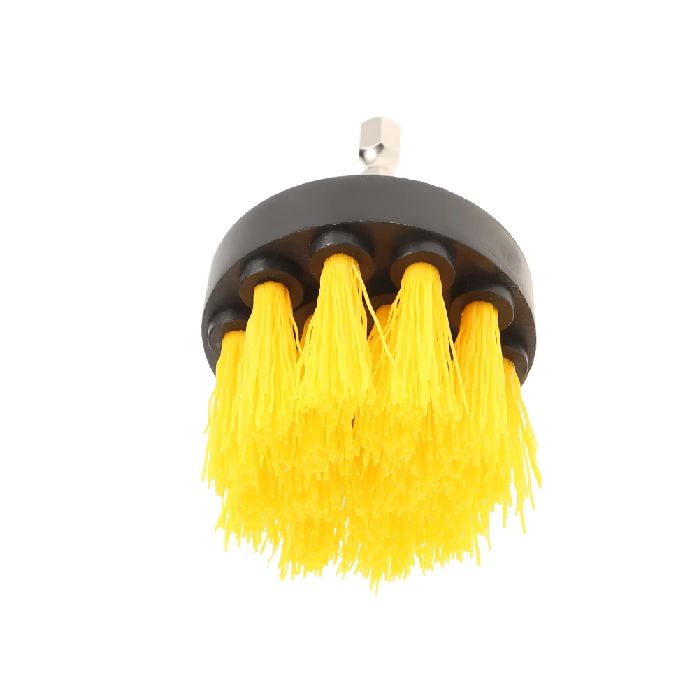 
Free-Sample Plastic Electric Drill Brush Kit Round Cleaning Brush For Carpet Glass Car Tires Scrubber Drill Tool Kit brush set 