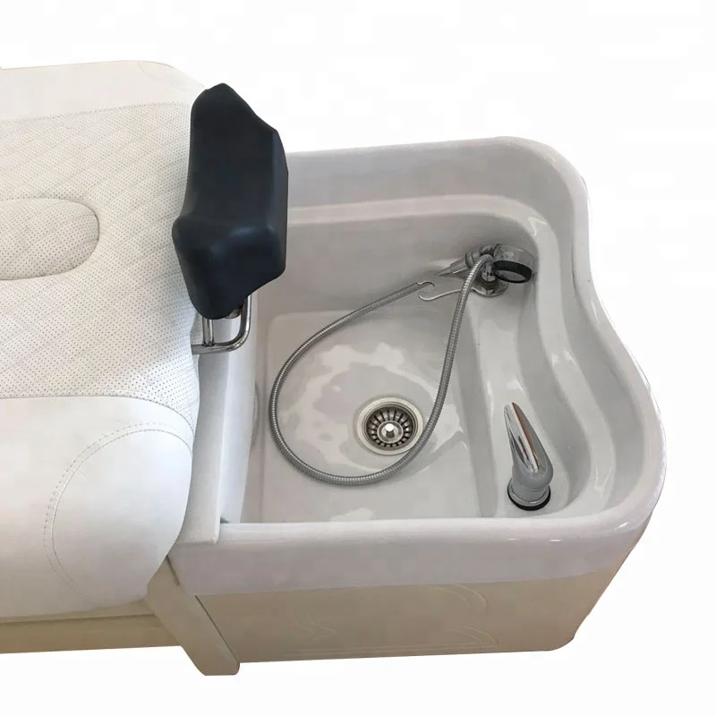 Multifunction Lay Down Salon Shampoo Chair Washing Massage Bed