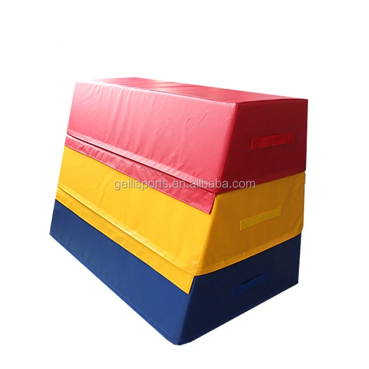 Factory production Soft play gymnastic sport center trapezoid foam vaulting box equipment