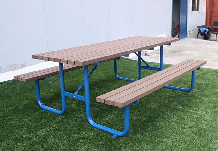 Arlau Outdoor wooden cafe picnic table with bench