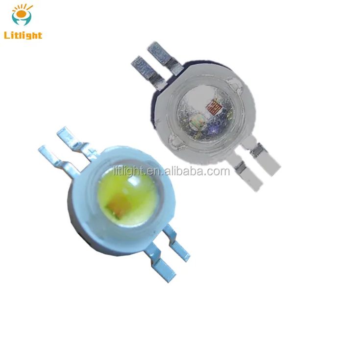 
PLCC-4 Bicolor 4 Pin Red Blue, Yellow White Chip 2*1W 2W, 2*3W 6W High Power Bi-color Red White LED Diode 