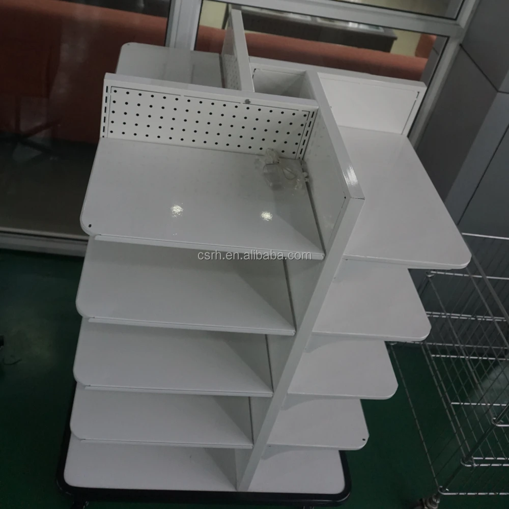 RH-H16 movable supermarket four side island gondola shelving