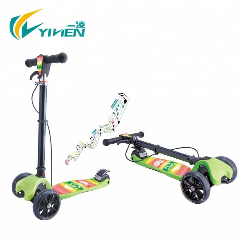 Folding adjustable 3 wheel scooter child mini scooter for sale