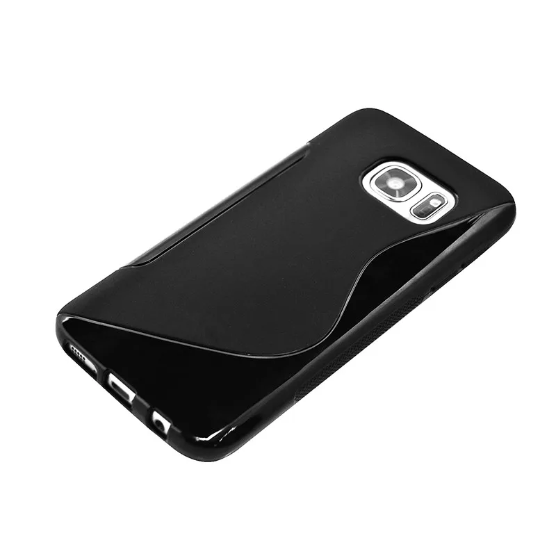 S line slim soft back cover TPU Gel mobile phone case for Samsung galaxy s7 edge