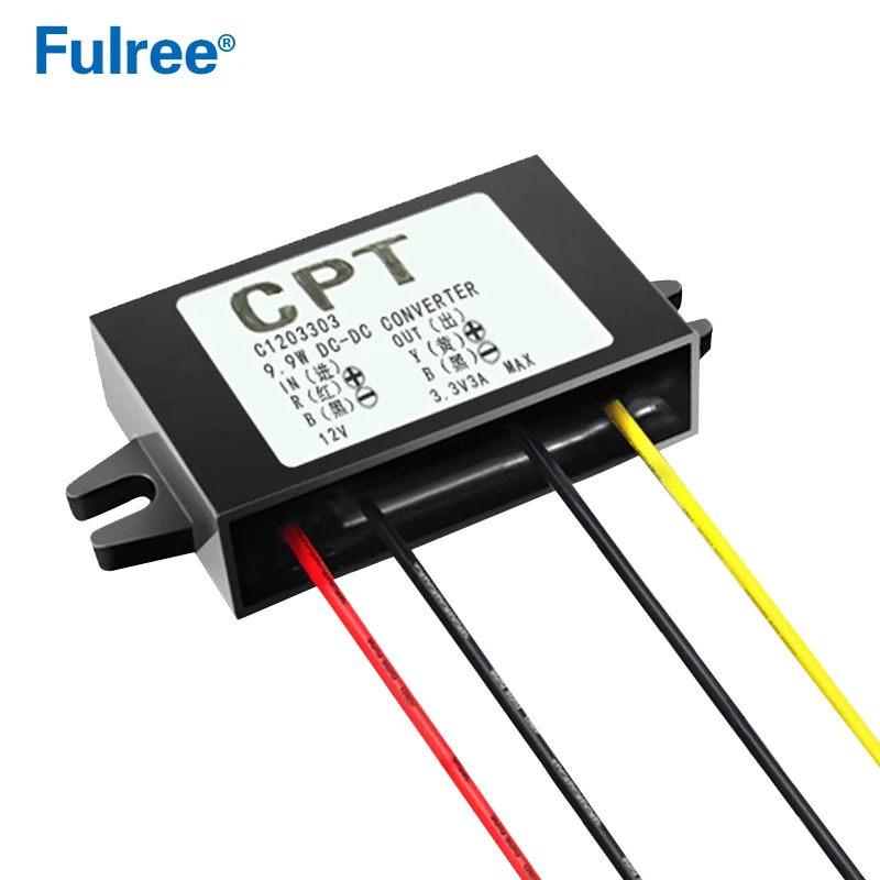 DC 12V to DC 3.3V 3A Step Down Voltage Buck Converter Regulator 12 Volt to 3.3 Volt Car CCTV Camera Power Supply Module