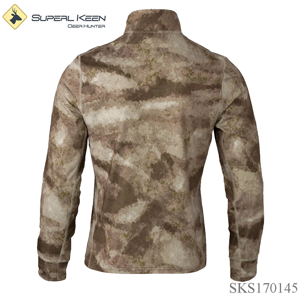 Wholesale Cloth 1/4 Zip Breathable Waterproof Hunting Pullover Outdoor Hoodie
