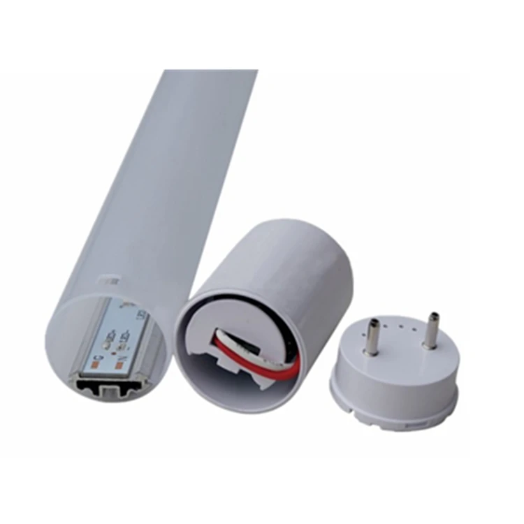 Round T8 aluminum housing and pc cover for LED tube light