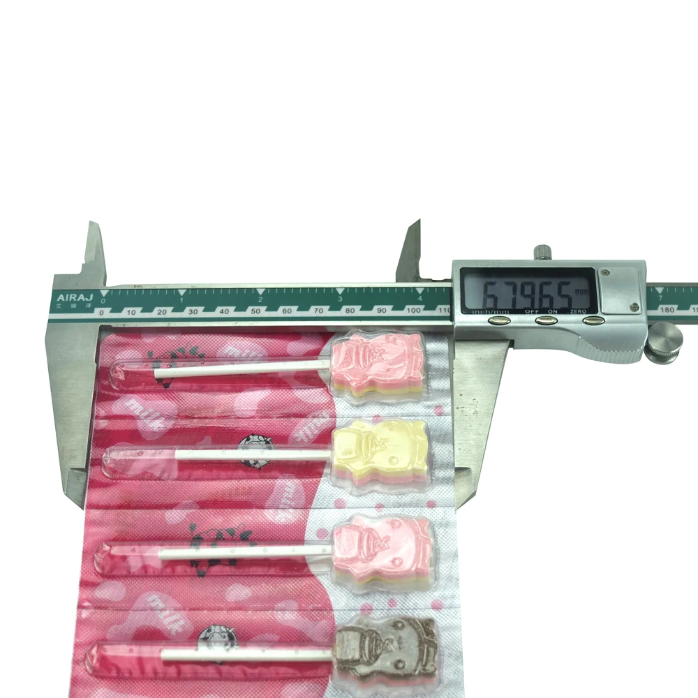 Box packing sweet dry chewy milk candy lollipop tablet