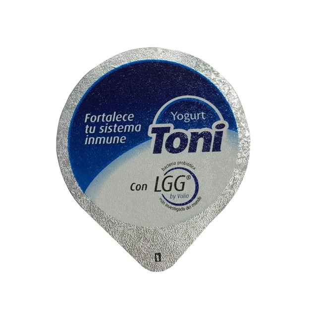 embossed easy open printed aluminum foil lid for yogurt cup