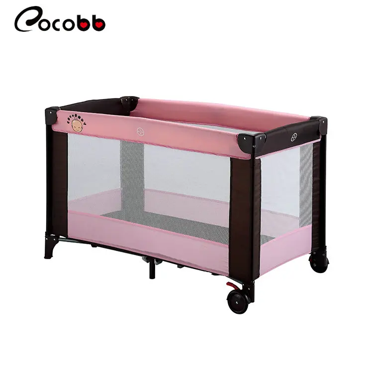 New design cheap price folding children crib baby cot bed