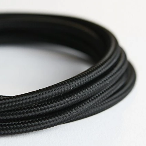 Indoor Lighting Colorful Fabric Covered Electrical Wire Textile Braided Power Cable PVC Copper Insulated Stranded 2*0.75mm VDE