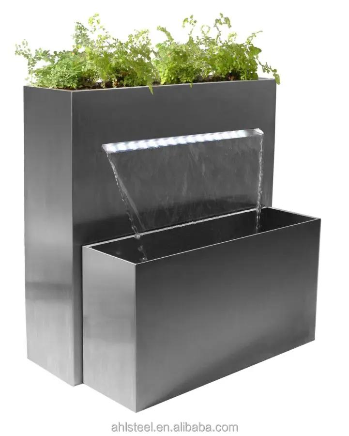 Corten steel flowerpot large metal planters for outdoor