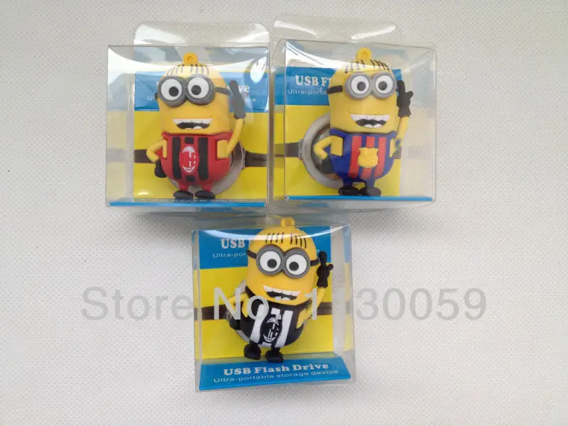 usb flash drives100 real capacity uniform Minions USB 1GB 64GB 2 0 memory flash stick drive