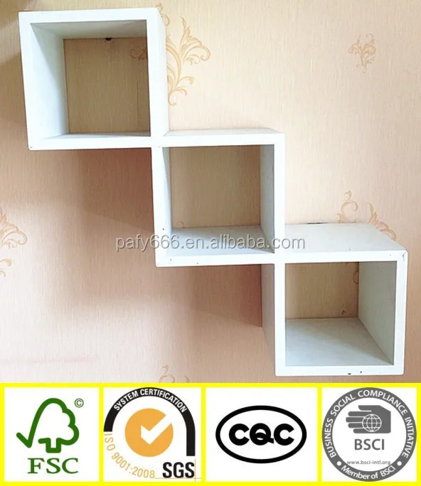 Настенные куб / треугольник современные изогнутые полка