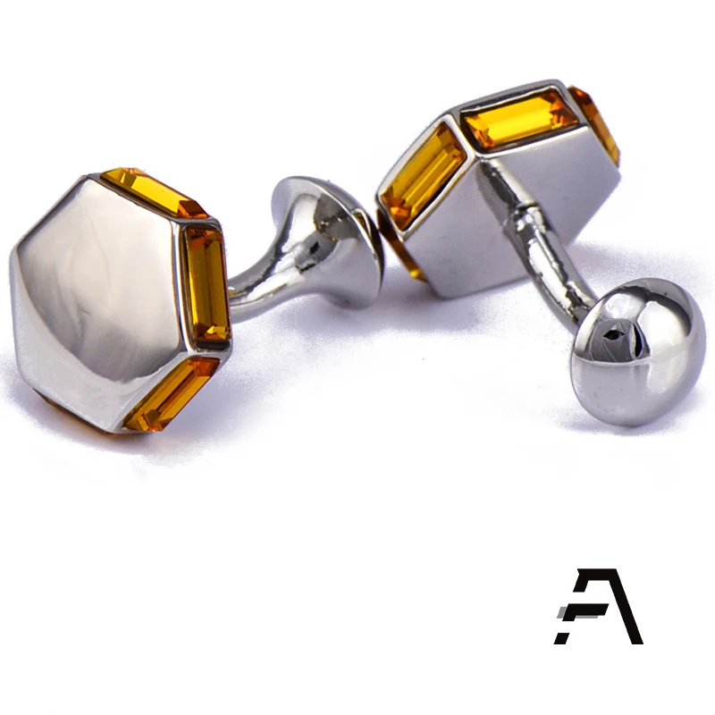 Classical Zircon Wedding Cufflinks