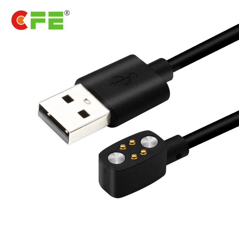 Custom Spring Pogo Pin Magnetic Charger 4pin Magnet Pogo Pin Connector