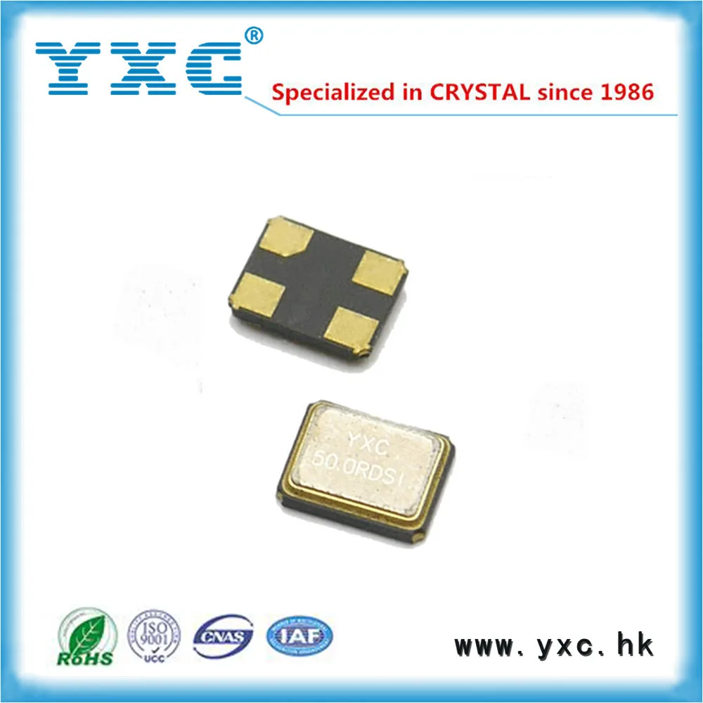 50 мГц 18PF 3225 4-SMD Кварцевого Резонатора 10ppm 50 МГЦ Кристаллы осциллятора