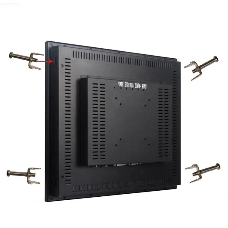 Square 4:3 10.4 12.1 15 Inch Open Frame 5 Wire Resistive or capacitivie  Touch Screen LCD LED Monitor for Industrial