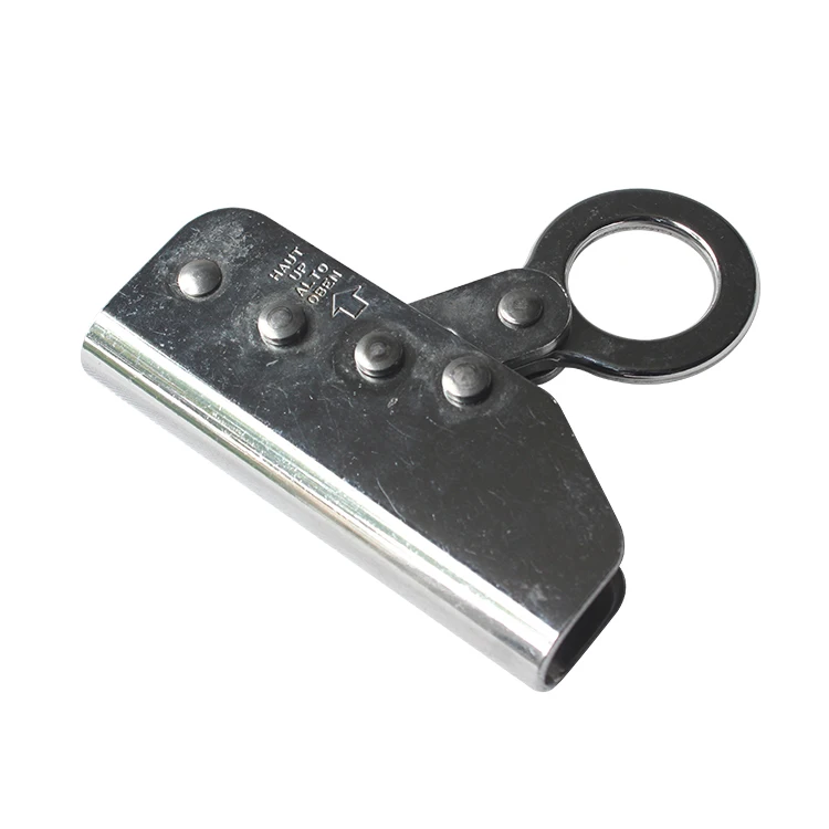 High tensile steel alloy plate fall arrest climbing rope grab Aluminium Climbing Rope Grab