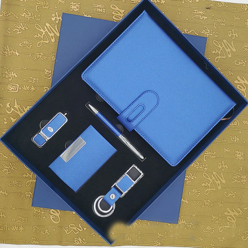 notebook /Pen/USB/&keychain Business card case notebook gift set for business office