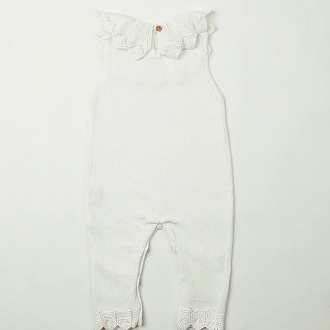 
PHB30725 sleeveless design baby 2019 knitted newborn romper 