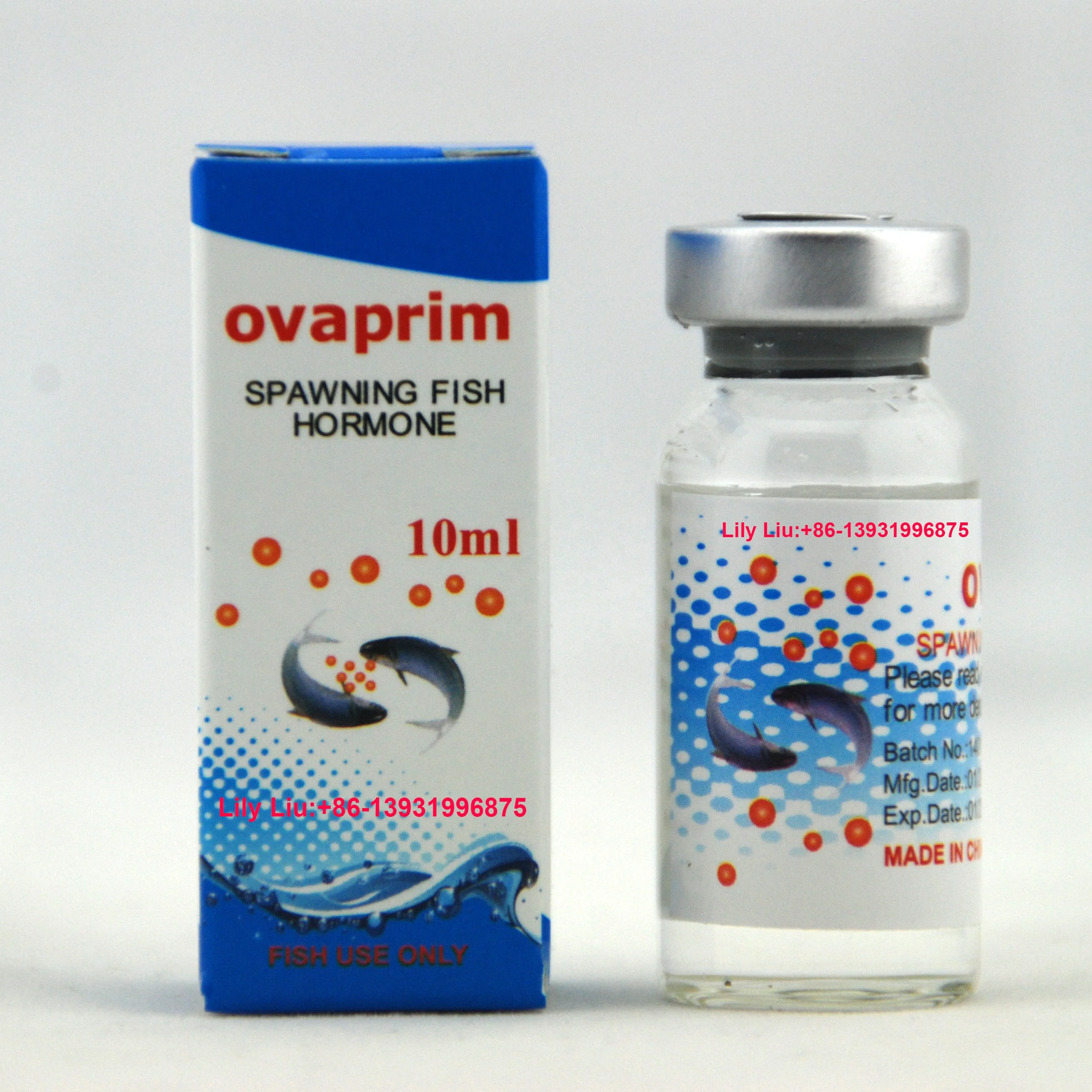 
fish hatchery ovaprim catfish tilapia breeding hormon injection 