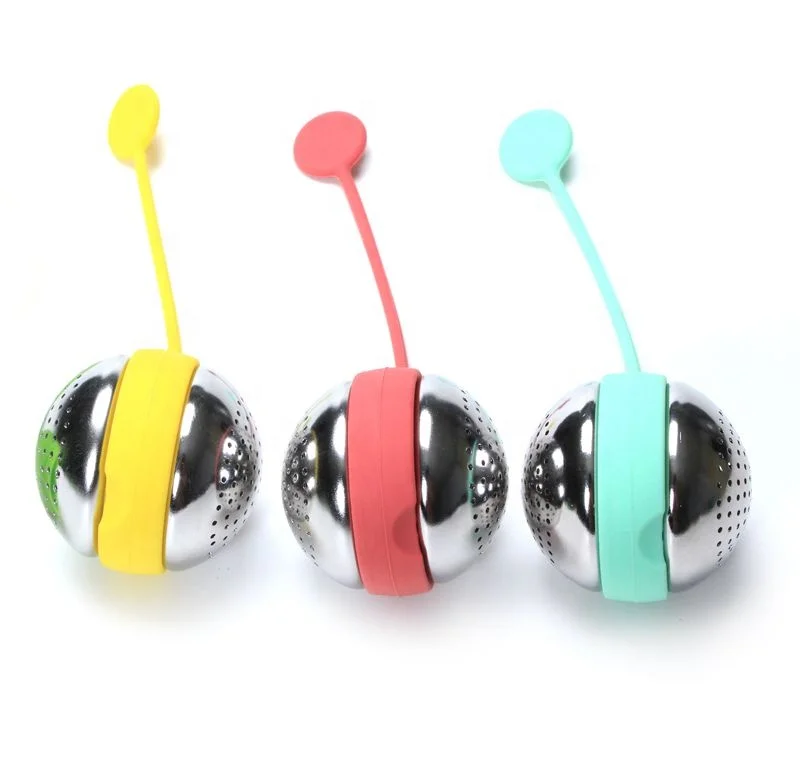 Hot Sale 304 Stainless Steel and Silicone Loose Leaf Tea Ball Infuser
