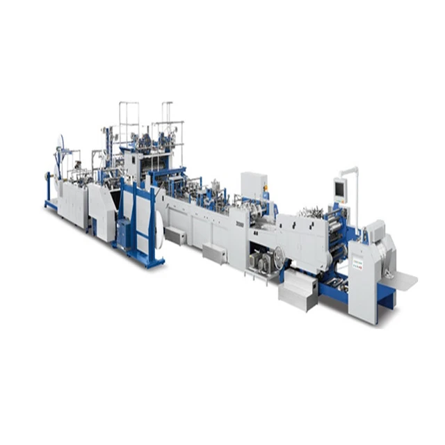 Fully Automatic Sheet Feeding Paper Bag Making Machine for shopping bag with Handle
