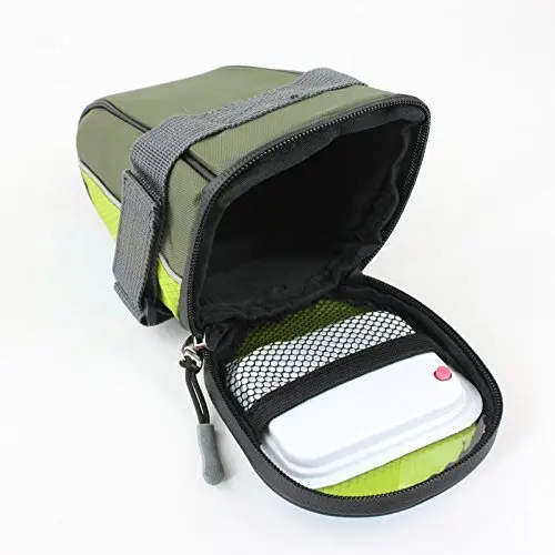 Waterproof bicycle rear light bike seat bag with LED turn warning light