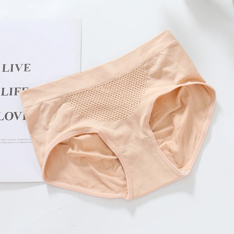 Breathable 3D honeycomb holes pics ladies seamless briefs women underwear sexy panty