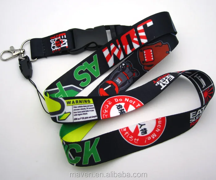 Maven Car Racing Eat sleep race drift JDM as fun car lanyard neck strap rope ID Holder