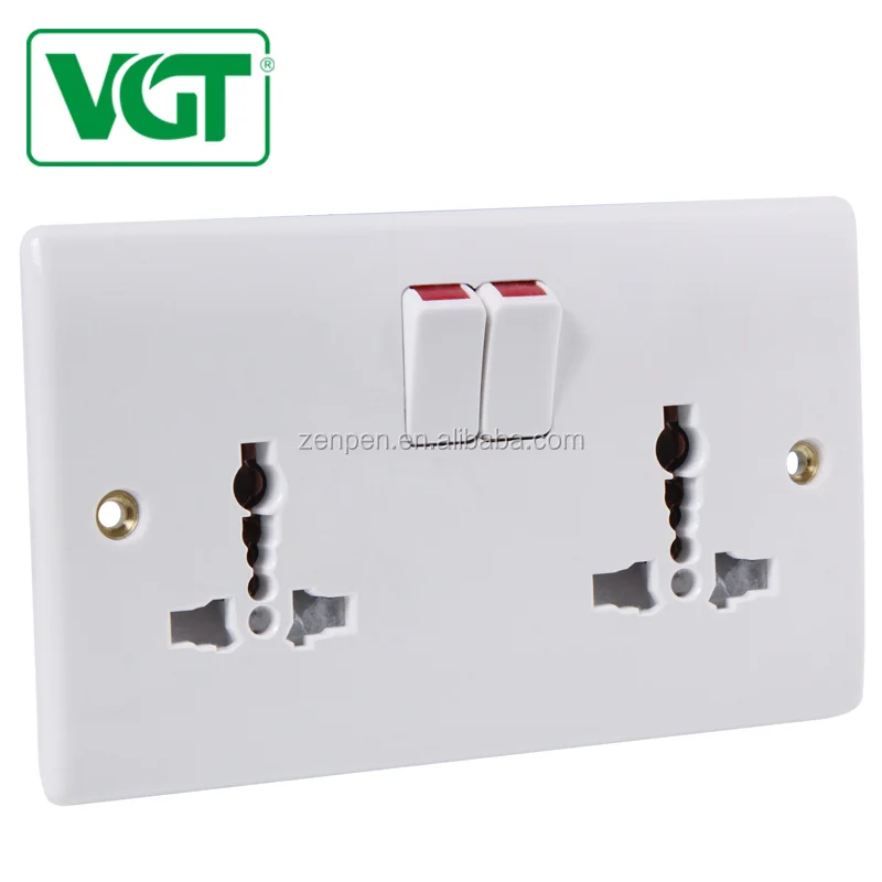 Энергосберегающие Фабрика сразу Продажа высококачественного Африка Египет Британский выключатель розетки