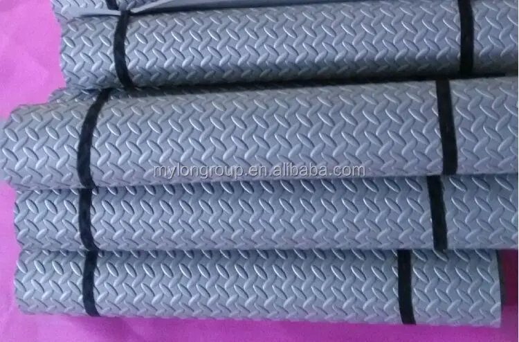 
Gym PVC Non Slip Treadmill Bike Equipment Floor Mat For Shock Absorption 