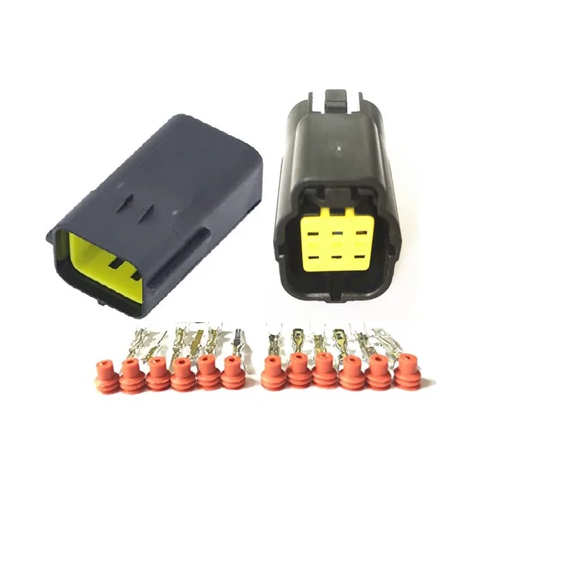 car 6 Way pin male female Accelerator Pedal Connector Tyco/TE Socket connector plug Automobile Connector 174262-2&174264-2